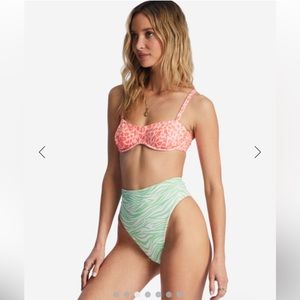 BILLABONG Lei Low Rev Rise Reversible Bikini set💖